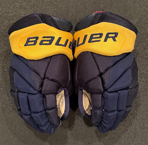 Bauer Vapor 1X Pro Lite Pro Stock Gloves University of Michigan Team Stock 12”