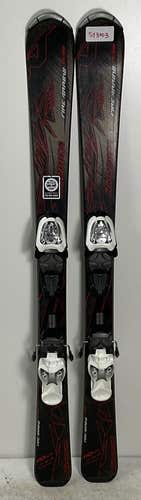 Kid's 110cm Nordica FireArrow Team Skis With Marker 4.5 Bindings (Used) (SY3003)