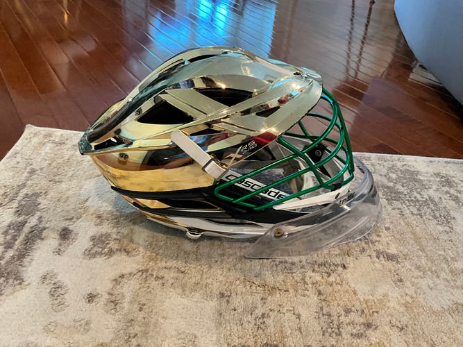 Chrome Gold Cascade XRS Pro Helmet (Used) SEND OFFERS. WILLING TO NEGOTIATE!
