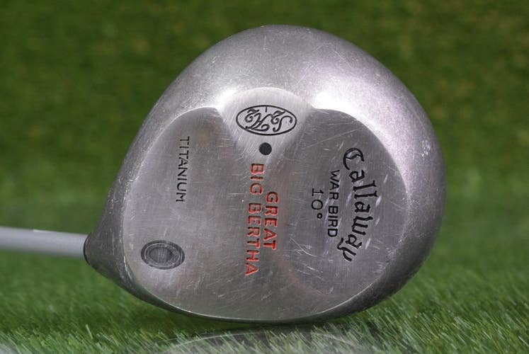 CALLAWAY GOLF BIG BERTHA WAR BIRD S2H2 10 DRIVER W/ BB FRIM FLEX GRAPHITE SHAFT