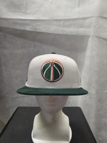 NWS Washington Wizards Standard Green Courdory New Era 59fifty 7 1/8 NBA