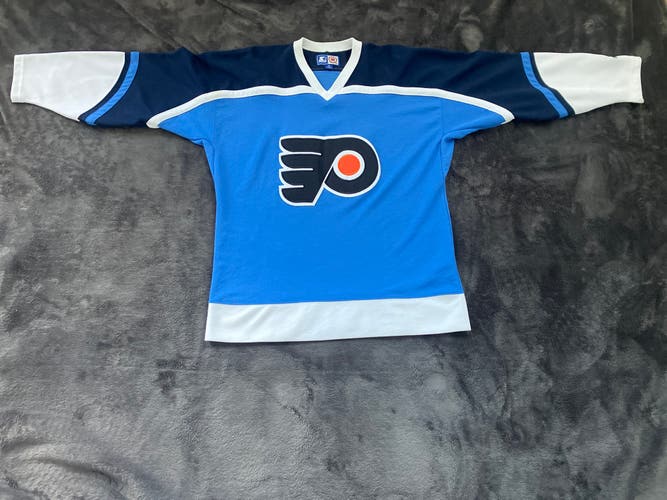 Vintage Blue Philadelphia Flyers jersey (M)