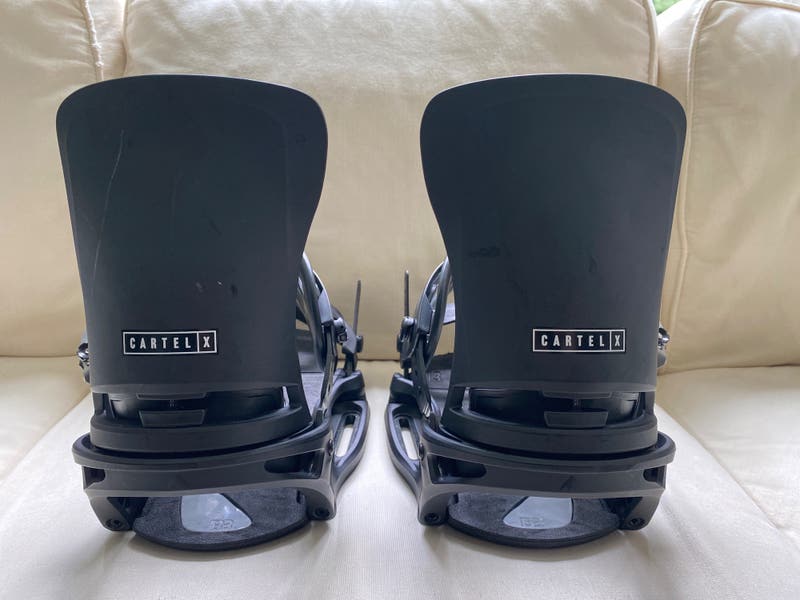Men's Large Burton CARTEL X Snowboard Bindings All Mountain (Used