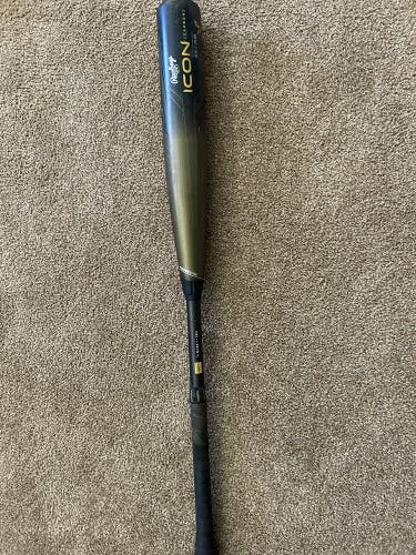 2023 Rawlings Icon Composite BBCOR Certified Bat (-3) 30 oz 33" (Used)