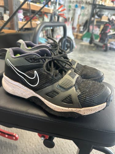 Black Men's Size M 11.5 (W 12.5) Adult Nike Air Zoom Diamond Elite Low Top Turf Cleats (Used)