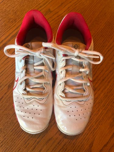 Red Kid's 5Y (Big Kids / Youth) Youth Nike Air Diamond Low Top Molded Cleats (Used)