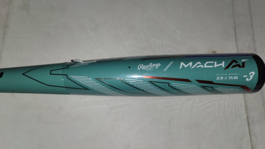 2024 Rawlings Mach AI Alloy BBCOR Certified Bat (-3) 29 oz 32" (New)