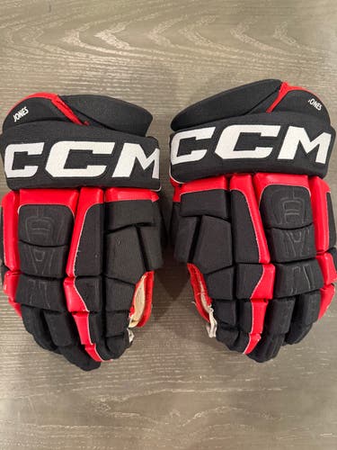 CCM HGCL Crazy Light Pro Stock Hockey Gloves 15" Blackhawks JONES 3345