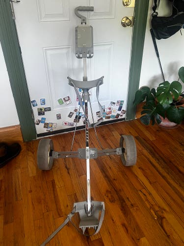 Palm Springs Golf Lite 2-Wheel Collapsible Push Pull Golf Cart Gray/Silver