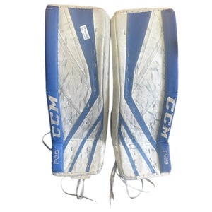 CCM Goalie Pads P2.9 White/Blue Used 32+1