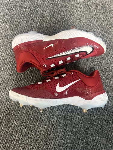 Nike Alpha Huarache Elite 4 Baseball Cleats Red Crimson Mens 12 FN7222-600