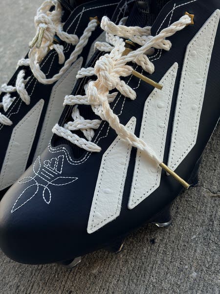 Adidas Adizero Impact Football Cleats Black White IE9661 Men’s Size 10 New adidas Adizero Impact Football Cleats Core Black White Shoes  main image 3