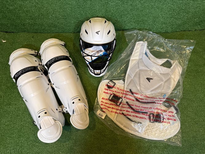 White Easton Jen Schro The Very Best Catcher's Set-Large (New)