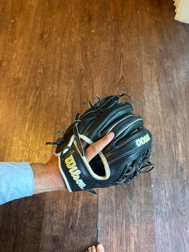 Custom Wilson A2000 1788 Infield Glove – custom binding design | Black/Blonde SuperSkin