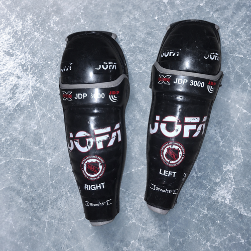15" Jofa JDP 3000 (Used) ice hockey Senior Shin guard guards Pads 15 inch sr adult