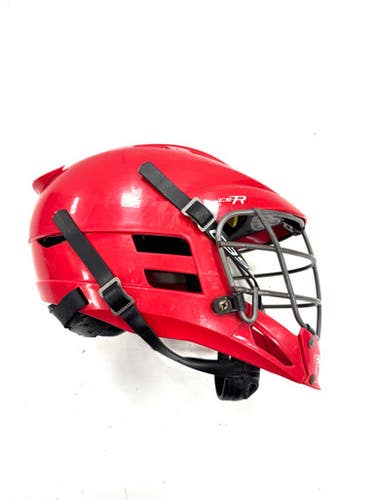 Used Cascade Csr U12 Lacrosse Helmet Red One Size 11860-c000310537