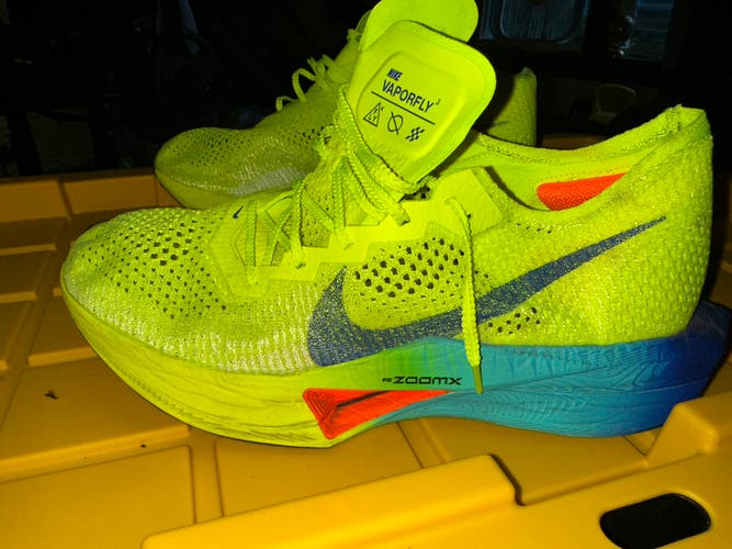 Yellow Unisex Size 13.0 (W 14.0) Adult Nike Zoomx Vaporfly Next Shoes (Used)