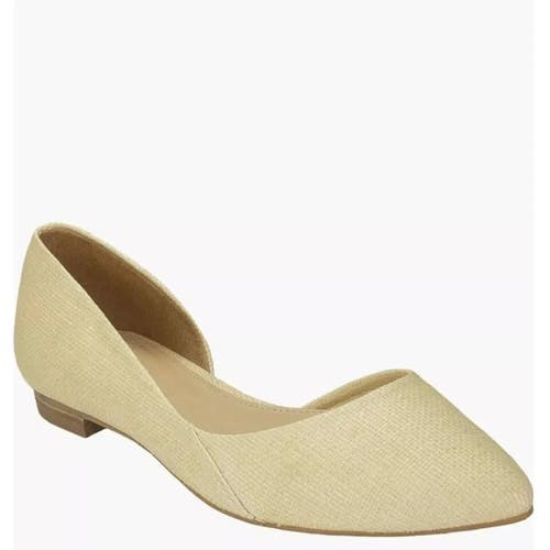 Marc Fisher LTD Sunny Flat Women's US 7.5 Neutral Pointed Toe Slip-On JOBB1894