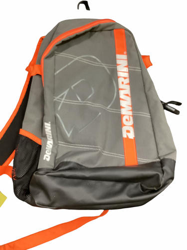 Used Demarini Backpack Bb Sb Player Carry Bag Charcoal And Orange 11613-s000184145