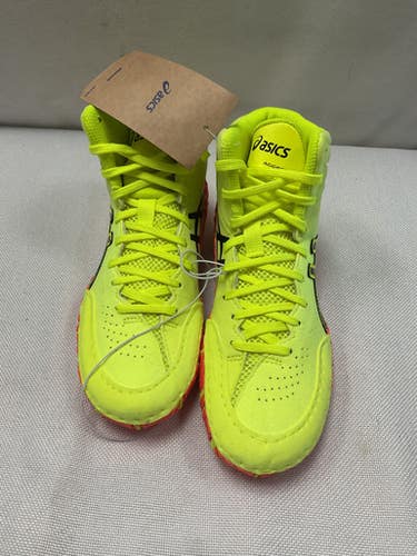 Used Asics Wrestling Shoes Neon Green Junior 04.5 11490-s000274315