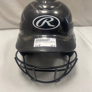 Used Rawlings 6 1 2 - 7 1 2 Batting Helmet W Mask Black Md 11490-s000274277