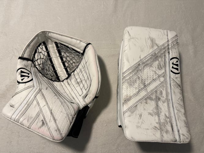 Warrior Ritual G6 E+ Regular Goalie Glove and Blocker set (Used)
