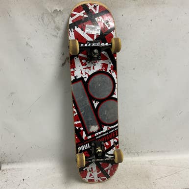 Used Plan B Professional Model Axe Paul Rodriguez Complete Skateboard Red 7 1 2" 11855-s000205525