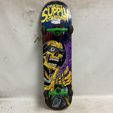 Used Shaun White Supply Company Complete Skateboard Royal Blue 8" 11855-s000205527