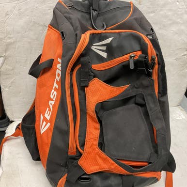 Used Easton Walk-off Bb Sb Player Backpack Black And Orange 11855-s000205493