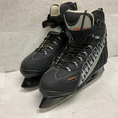 Used Cougar Hockey Skates Mens Softboot Skate Black Senior 12 11855-s000205481