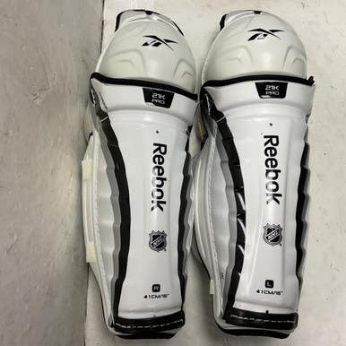 Used Reebok 21k Pro Senior Shin Guards White 16" 11855-s000205466