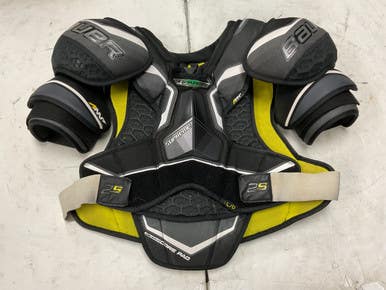 Used Bauer Supreme S2 Senior Shoulder Pads Black And Yellow Lg 11855-s000205462