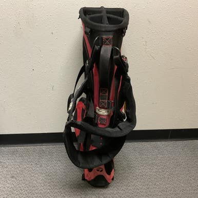 Used Taylormade Tm Tk Mens Stand Bag Red And Black 11855-s000205457