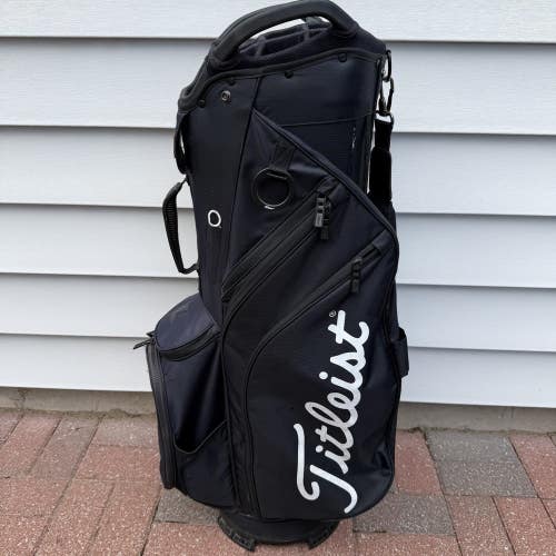 Titleist 2025 Cart 14 Way Dividers Golf Bag Navy Blue Black White Logos
