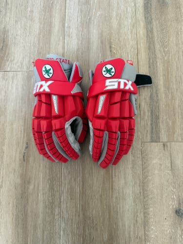 2025 BIG10 Champion Ohio State Buckeyes Lacrosse Gloves