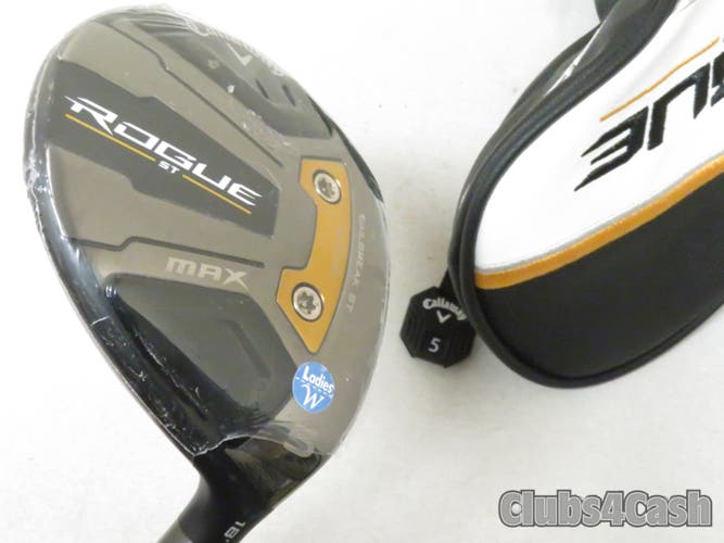 Callaway Rogue ST Max Fairway 18° 5 Wood Cypher Forty 4.0 LADIES +Cover .. NEW