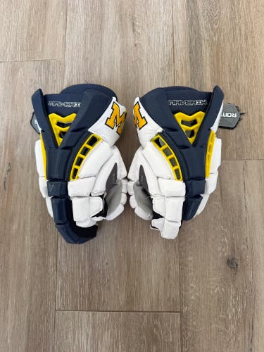 Michigan Wolverines Maverik Rome Lacrosse Gloves