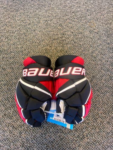 NEW Bauer Vapor Shift Pro Black/Red Gloves 11"