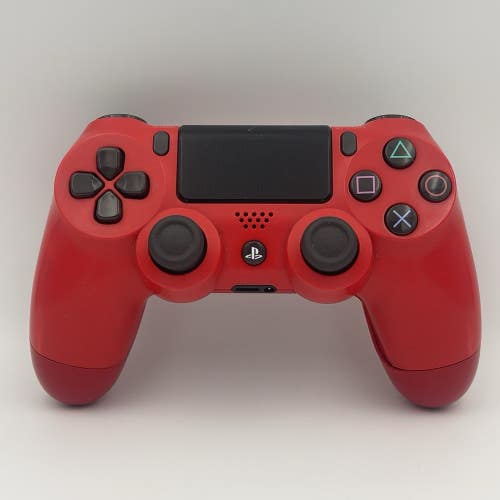 [JUNK] PS4 Sony Playstation 4 Genuine Wireless Controller Magma Red PARTS/REPAIR