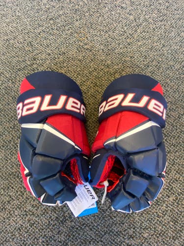 NEW Bauer Vapor 3X Navy/Red/White Gloves 14"
