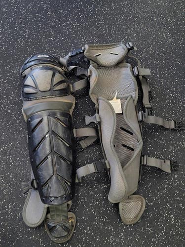 Used Adidas Shin Guards Catchers Leg Guards Black Intermed 11849-s000040900