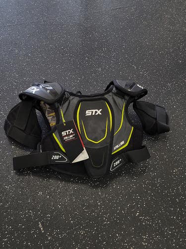 Stx 200+ Lacrosse Shoulder Pads Grey Md 11849-s000040711
