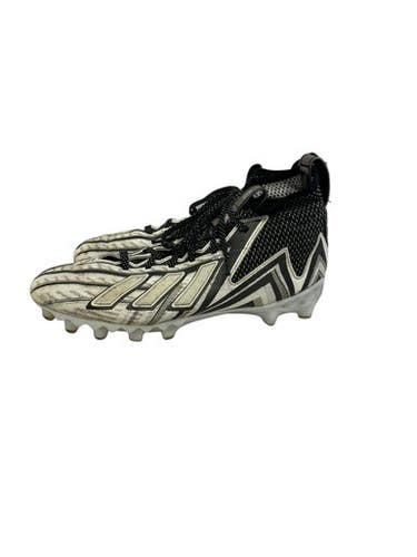 Used Adidas Freak 23 Mens 9 Fb Cleats Black And White 11692-s000152217
