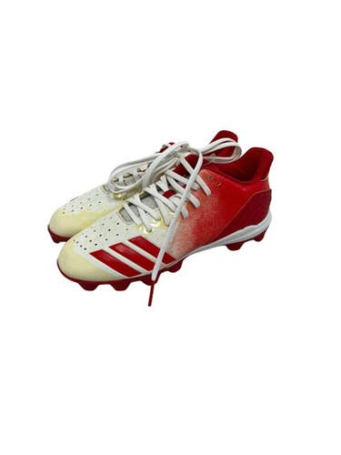 New Adidas Icon Jr 4.5 Bb Sb Cleats White And Red 11692-s000152096