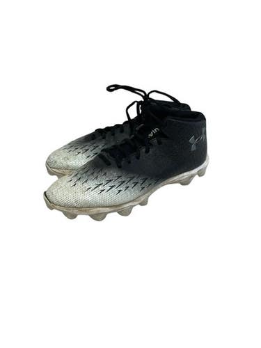 Used Under Armour Spotlight Franchise Mens 9.5 Fb Cleats Black 11692-s000152156