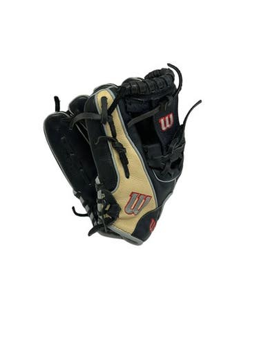 Used Wilson A500 11.5" Lh Throw Black Baseball Glove 11692-s000152187