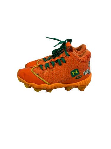 Used Under Armour Harper Youth 13 Bb Sb Cleats Orange 11692-s000152201