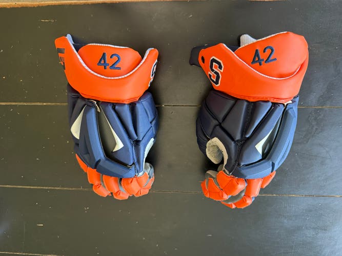 Syracuse Lacrosse Game Worn Gloves