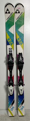 Kid's Fischer 130cm All Mountain Koa Skis With Fischer FJ4 Bindings (Used)(SY3007)