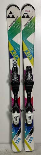 Kid's Fischer 120cm All Mountain Koa Skis With Fischer FJ4 Bindings (Used)(SY3008)